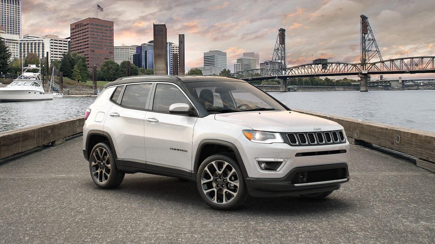 Jeep Compass parked on a city street